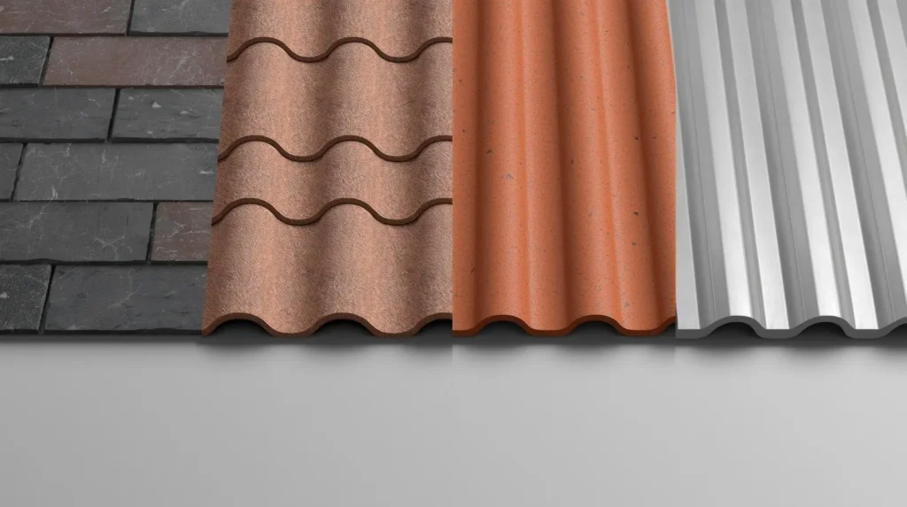 Matériaux de couverture : ardoise, tuile, bac acier et zinc