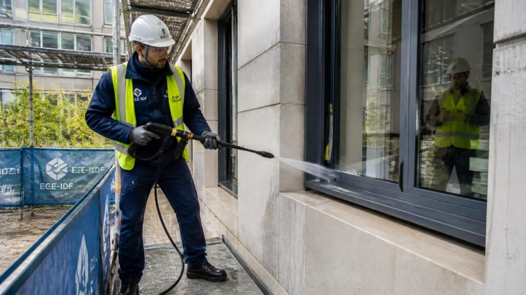Test à la lance pour étanchéité de façade